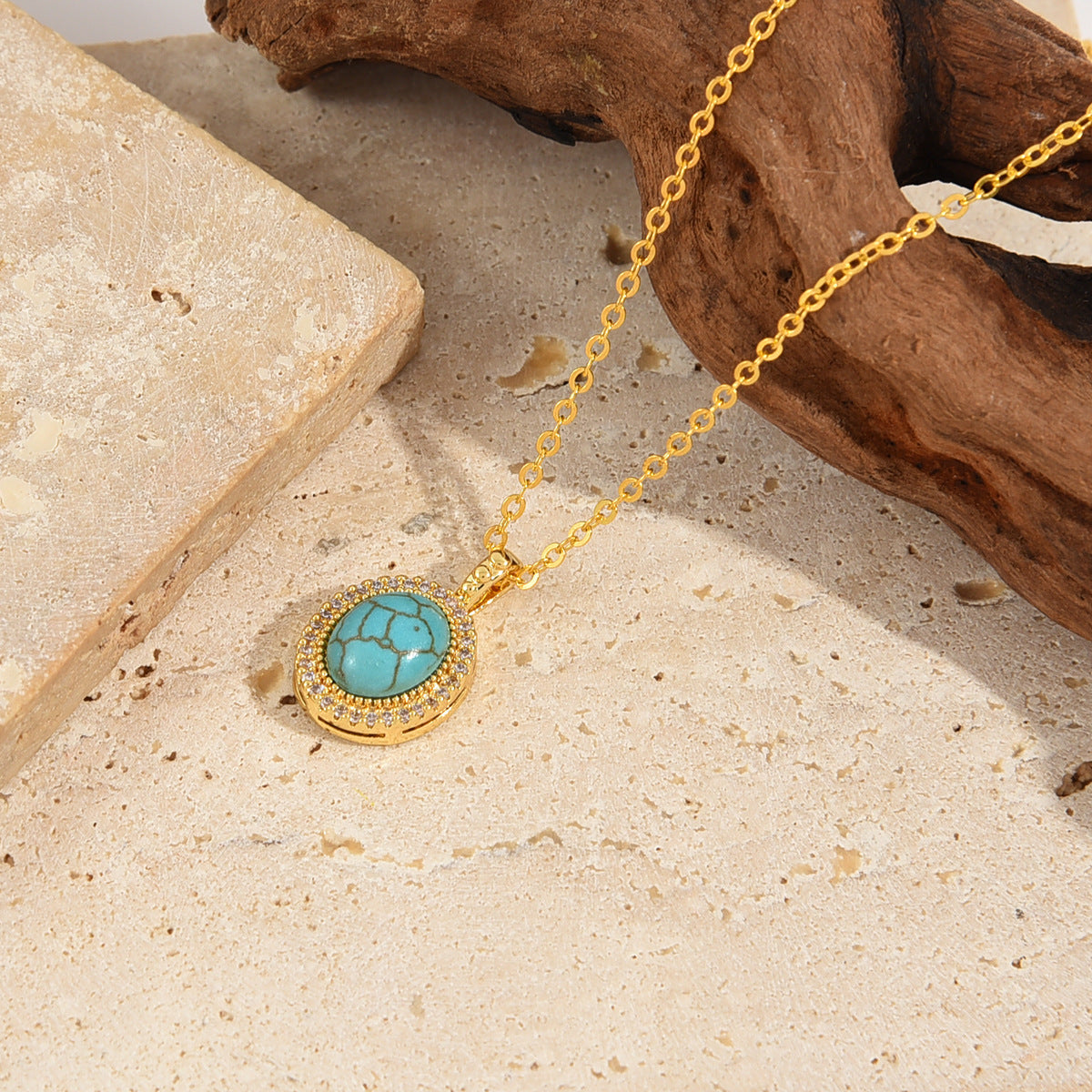 Náhrdelník Calysse Azure Bloom | Zlato