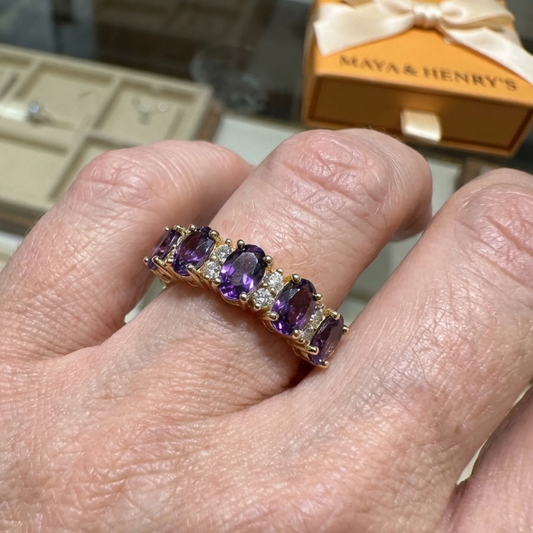 Prsten Orlina Violet Crest | Růžové zlato
