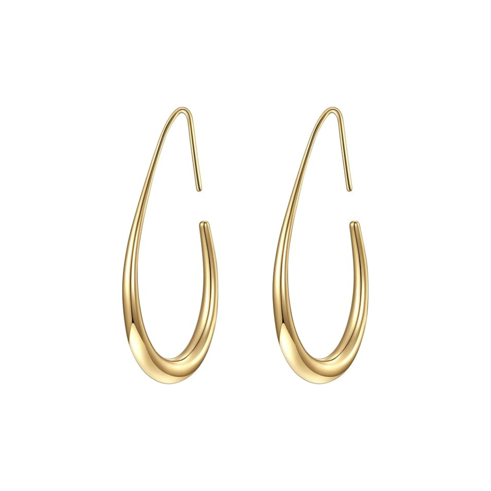 Kruhové náušnice Sunlit | Zlato